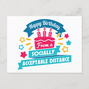 Sociaal Acceptabele Verjaardagsafstand Briefkaart