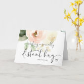 Sociaal Afstandelijk Een Knuffel Quarantaine Verze Kaart (Gele Bloem)