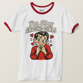 Sociaal Angstige Nerdy Humor T-shirt