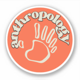 Sociaal Antropologie, antropologiestudent   Sticker