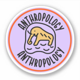 Sociaal Antropologie, Antropologiestudent   Sticker