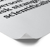 Sociaal antropoloog - grappige definitie poster (Hoek)