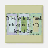 Sociaal Arbeider (Mahandas Gandhi Quote) Magneet (Voorkant)