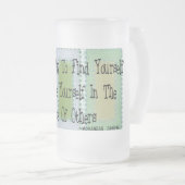 Sociaal Arbeider (Mahandas Gandhi Quote) Matglas Bierpul (Voorkant rechts)