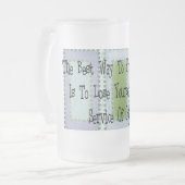 Sociaal Arbeider (Mahandas Gandhi Quote) Matglas Bierpul (Voorkant links)