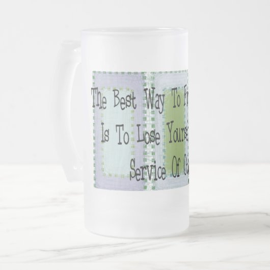 Sociaal Arbeider (Mahandas Gandhi Quote) Matglas Bierpul (Voorkant links)