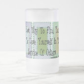 Sociaal Arbeider (Mahandas Gandhi Quote) Matglas Bierpul (Center)