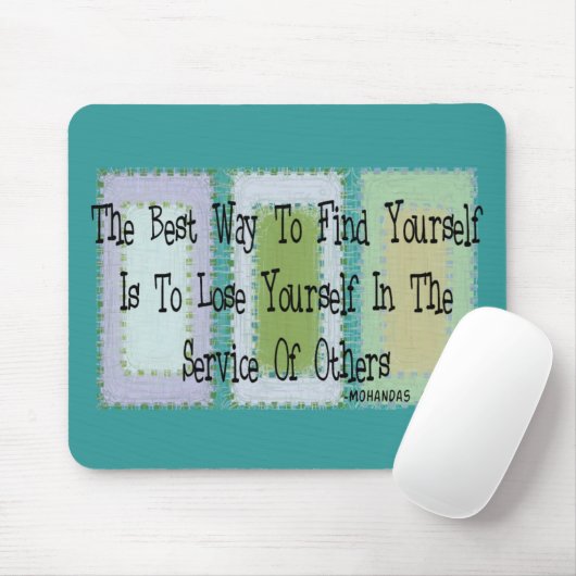 Sociaal Arbeider (Mahandas Gandhi Quote) Muismat (Met muis)