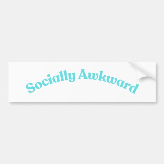 Sociaal Awkward Bumpersticker (Voorkant)