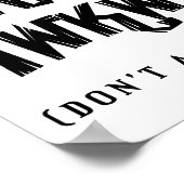 Sociaal Awkward Funny Poster (Hoek)