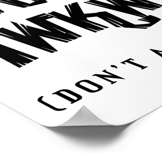 Sociaal Awkward Funny Poster (Hoek)