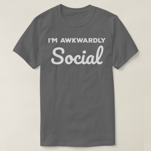 Sociaal Awkward Im Awongepast Social T-shirt (Design voorkant)