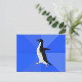 Sociaal Awkward Penguin ("Aanpassen" om tekst toe  Briefkaart (Staand voorkant)