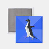 Sociaal Awkward Penguin ("Aanpassen" om tekst toe  Magneet (Voorkant / Achterkant)