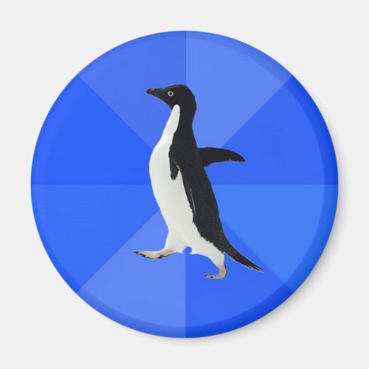 Sociaal-Awkward-Penguin-Meme Magneet (Voorkant)