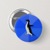 Sociaal-Awkward-Penguin-Meme Ronde Button 5,7 Cm (Voorkant /achterkant)