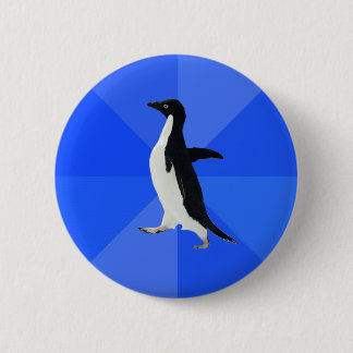 Sociaal-Awkward-Penguin-Meme Ronde Button 5,7 Cm