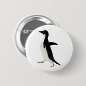 Sociaal Awkward Penguin Ronde Button 5,7 Cm (Voorkant /achterkant)