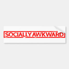Sociaal Awkward Stamp Bumpersticker