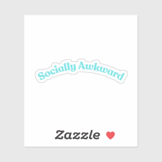 Sociaal Awkward Sticker (Vel)