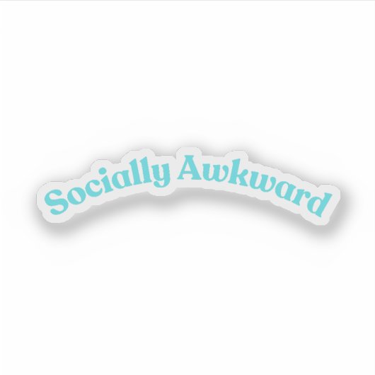 Sociaal Awkward Sticker (Voorkant)