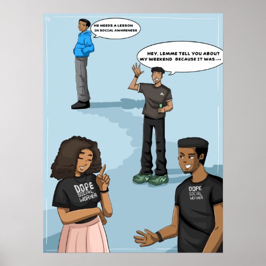 Sociaal bewustzijn (MATTE) Poster (Voorkant)