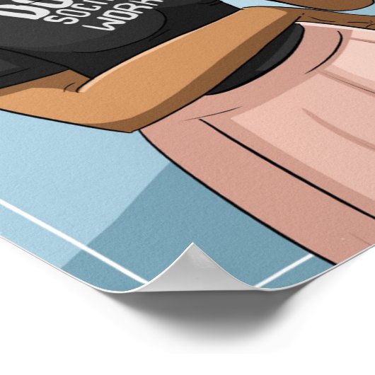 Sociaal bewustzijn (MATTE) Poster (Hoek)