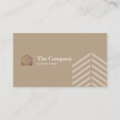 Sociaal bruin Visitekaartje voor bouwarchitectuur (Achterkant)