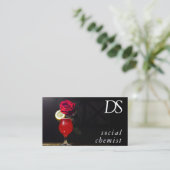 Sociaal chemicus | Moderne gebeurtenis of partijbl Visitekaartje (Staand voorkant)