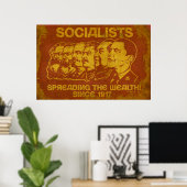 Sociaal-democraten: Spreiding van het Poster van d (Thuiskantoor)