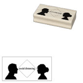 Sociaal Distantiëren Rubberstempel (Gestempeld)