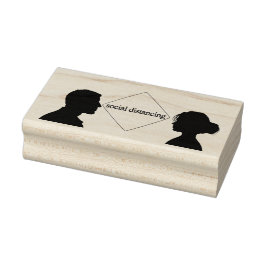 Sociaal Distantiëren Rubberstempel