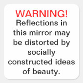 Sociaal geconstrueerde schoonheid Stickers (Voorkant)