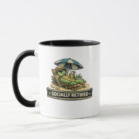 Sociaal Gepensioneerde Grappige Schildpad Ontspann