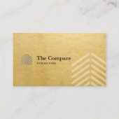 Sociaal Gold-Visitekaartje voor de bouwarchitectuu Visitekaartje (Achterkant)