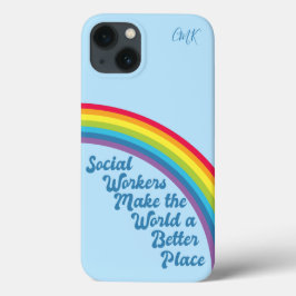 Sociaal Inspirerend werk Rainbow Cute Blue Case-Mate iPhone Case