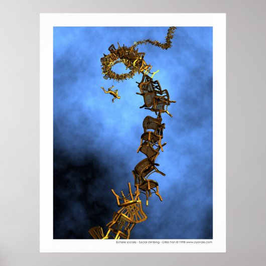 Sociaal klimmen - Echelle sociale Poster (Voorkant)
