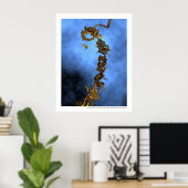 Sociaal klimmen - Echelle sociale Poster (Thuiskantoor)