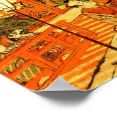 Sociaal leven in Shin Yoshiwara 1772 Poster (Hoek)