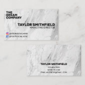  SOCIAAL MEDIA MARBLE VISITEKAARTJE (Voorkant / Achterkant)