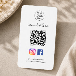 Sociaal Media Zakelijke Kaart | Instagram Facebook Visitekaartje