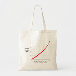 Sociaal mediagebruik tote bag