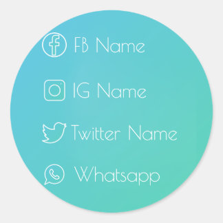 Sociaal netwerk Cool! Ronde Sticker