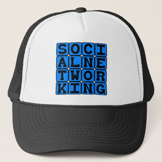 Sociaal Netwerken Trucker Pet (Voorkant)