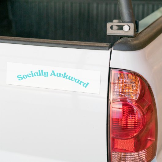 Sociaal Ongeschikt Bumpersticker (Op Truck)