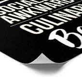 Sociaal onhandig culinair beest grappig kok chef-k poster (Hoek)