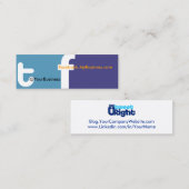 Sociaal profiel Visitekaartje tf 2.0 Bck TwUrt Upg (Voorkant / Achterkant)