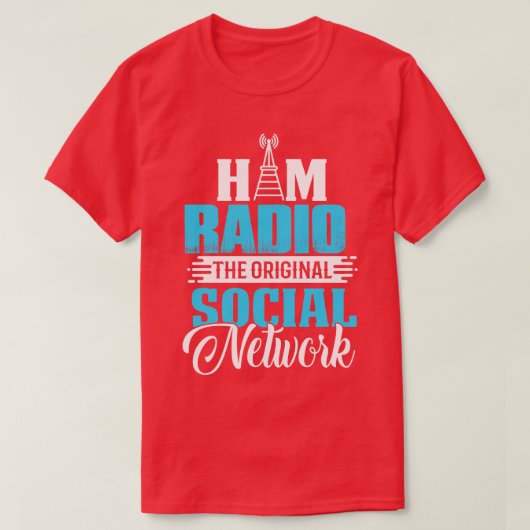 Sociaal radionetwerk Ham T-shirt (Design voorkant)