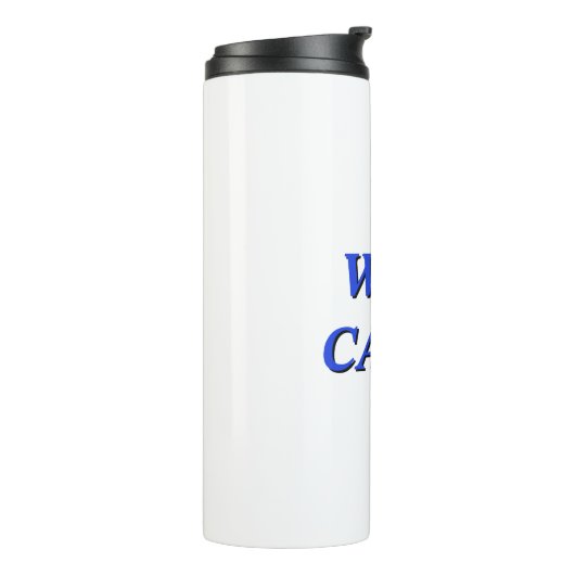 Sociaal sarcastisch ideaal nerdy design thermosbeker (Gedraaid links)