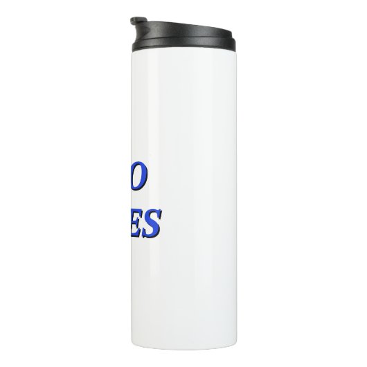 Sociaal sarcastisch ideaal nerdy design thermosbeker (Geroteerd rechts)